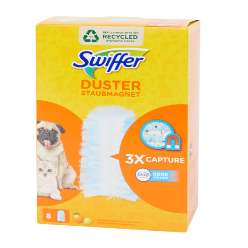 Swiffer dulkių surinkimo šluotų atsarginės dalys su citrusų kvapu 8 vnt | Multum