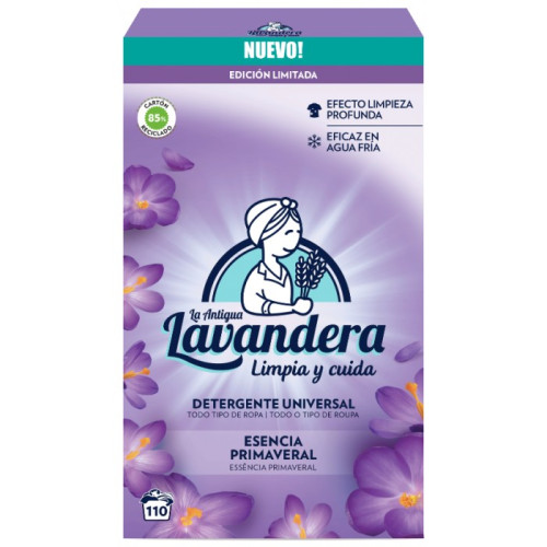 La Antigua Lavandera skalbinių milteliai su gaiviu pavasario kvapu 5,94 kg, 110x | Multum