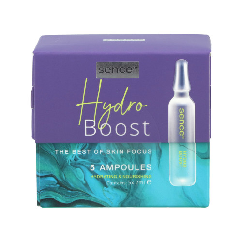 Sence Hydro Boost odą drėkinančios serumo ampulės su hialurono rūgštimi 5x2ml | Multum