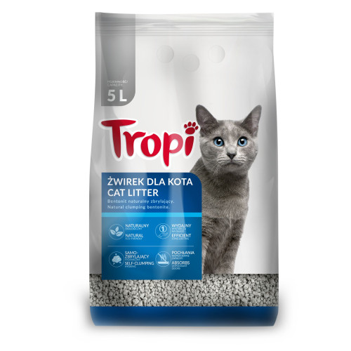 Tropinių kačių kraikas 5L | Multum