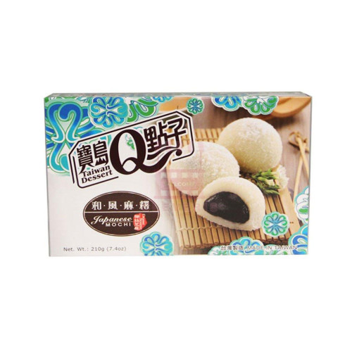 Q Brand Mochi su sezamo skonio, kokoso drožlėmis 210g | Multum