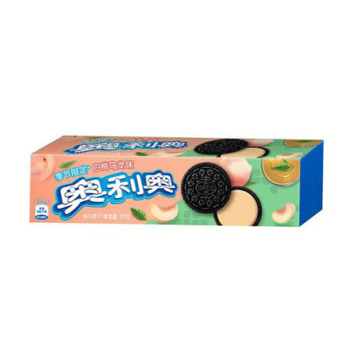 Oreo sausainiai su baltųjų persikų Oolong arbatos skonio 97g | Multum