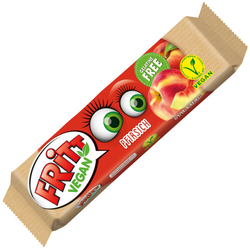 Fritt Vegan kramtomieji persikų skonio saldainiai 56g | Multum
