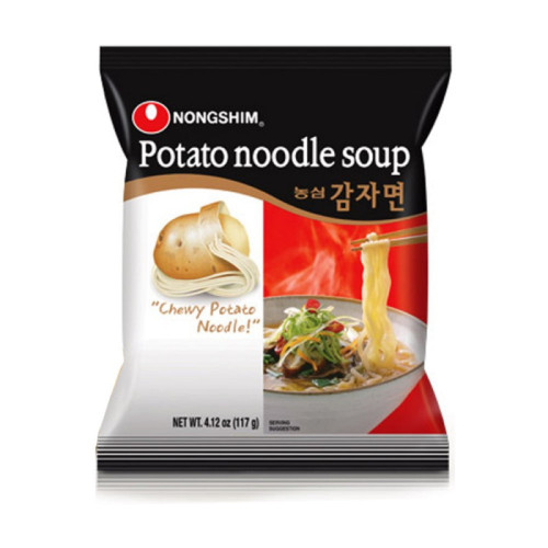 Nongshim vidutinio aštrumo bulvių makaronų sriuba 125g | Multum