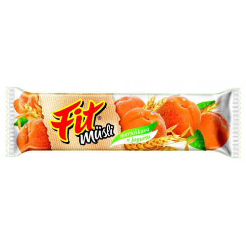 FIT musli batonėlis su abrikosais 30g | Multum