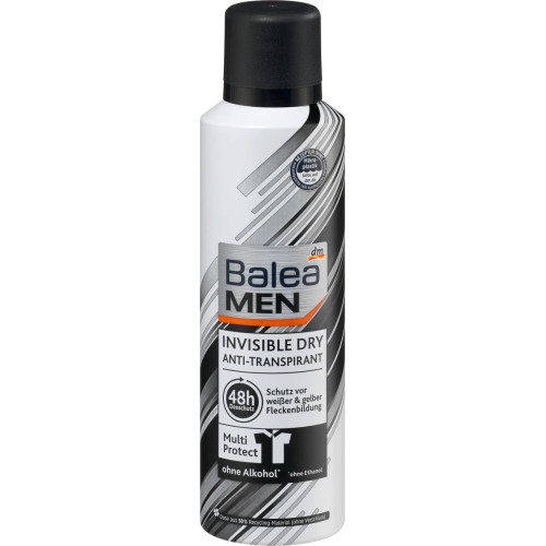 BALEA Men Invisible Dry dezodorantas vyrams 200ml | Multum