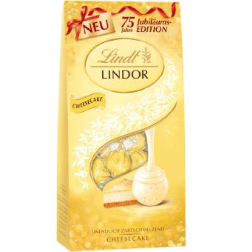 LINDT šokoladiniai saldainiai su sūrio pyrago skonio įdaru 137g | Multum