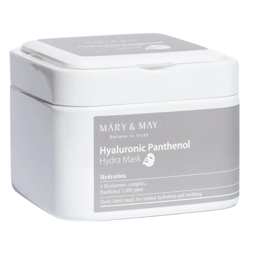 MARY&MAY Hyaluronic Panthenol drėkinamoji medžiaginė veido kaukė 30 vnt | Multum