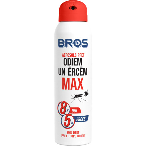 BROS Max aerozolis nuo uodų ir erkių 90ml | Multum