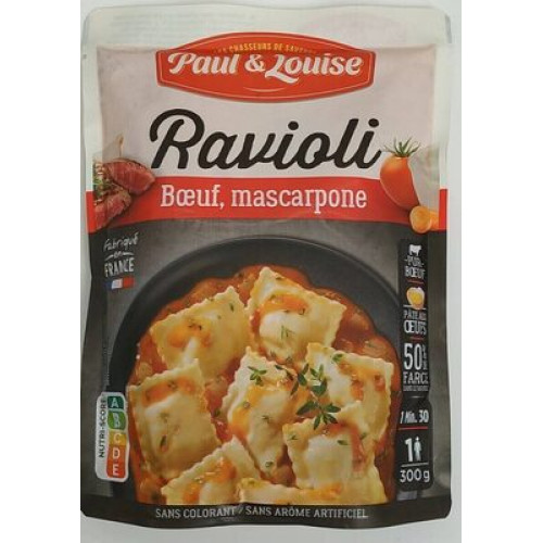 PAUL & LOUISE Ravioliai su jautiena ir maskarpone 300g | Multum