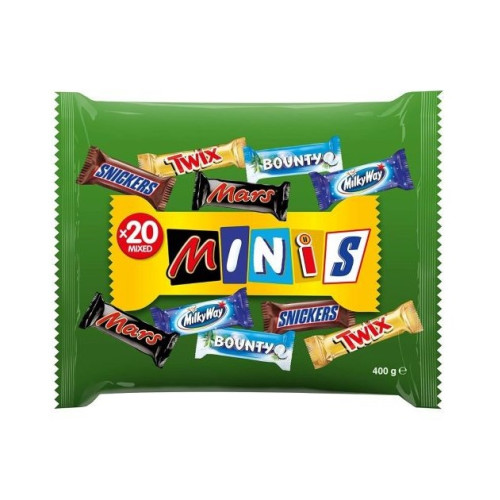 MINIS šokolado plytelės asorti 400g | Multum