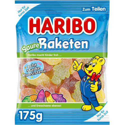 HARIBO Sauer Raketen želė saldainiai 175g | Multum