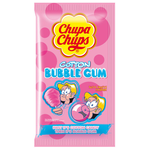 CHUPA CHUPS Cotton Bubble kramtomoji guma ant pagaliuko 11g | Multum