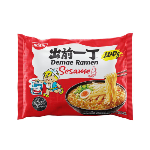 NISSIN makaronai su sezamo sėklomis 100g | Multum