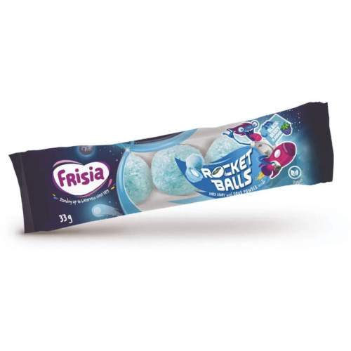 FRISIA Rocket Balls Salmiak saldainiai 33g | Multum