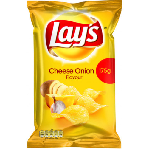 LAY'S sūrio svogūnų traškučiai 175g | Multum