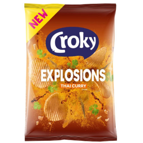 CROKY Thai Curry Explosions traškučiai 40g | Multum