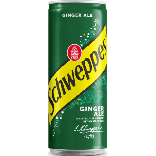 SCHWEPPES BE Ginger Ale limonadas, 330ml skardinėje | Multum