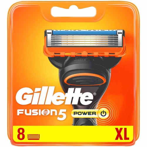 GILLETTE Fusion 5 Power XL skustuvo kasetės 8 vnt | Multum