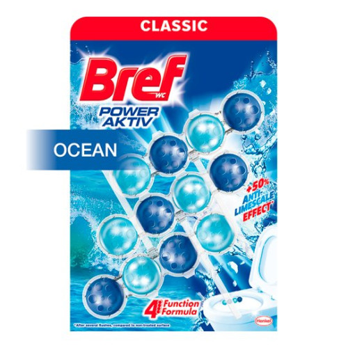 BREF Power Aktiv Ocean tualeto blokas 3x50g | Multum