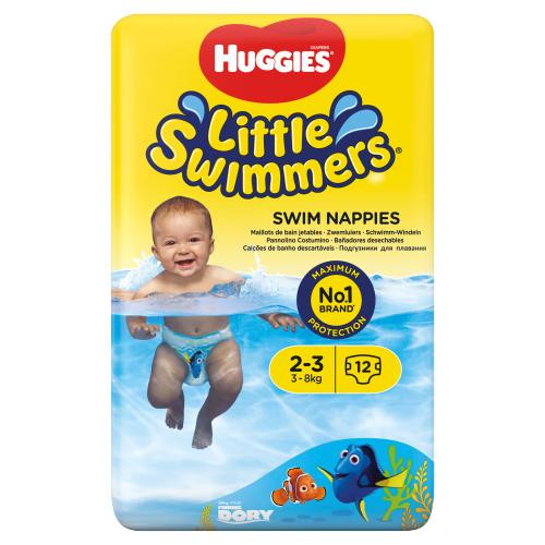 HUGGIES Little Swimmers sauskelnės plaukimui #2-3, 3-7kg, 12vnt. | Multum