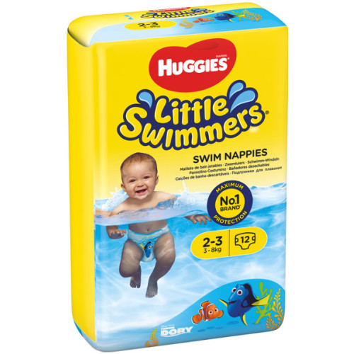 HUGGIES Little Swimmers sauskelnės plaukimui #2-3, 3-7kg, 12vnt. | Multum