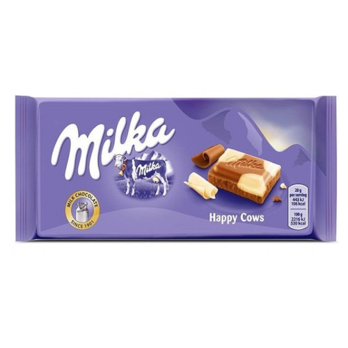 Šokolado plytelė MILKA Happy Cows 100g | Multum