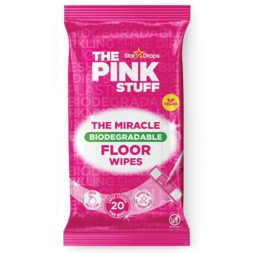 THE PINK STUFF drėgnos servetėlės grindų valymui 20vnt | Multum