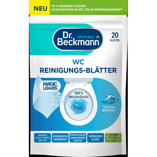 DR. BECKMANN Ocean Breeze tualeto dubenėlių valymo lakštai 20vnt | Multum