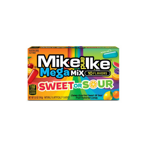 MIKE AND IKE saldžiarūgščio mišinio kramtomieji saldainiai 120g | Multum