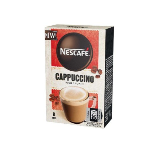 NESCAFE kapučino tirpios kavos gėrimas 120g (8) | Multum