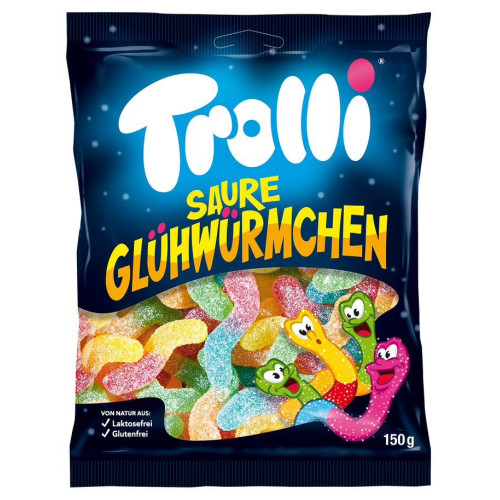 TROLLI Saure Glühwürmchen želė saldainiai 150g | Multum