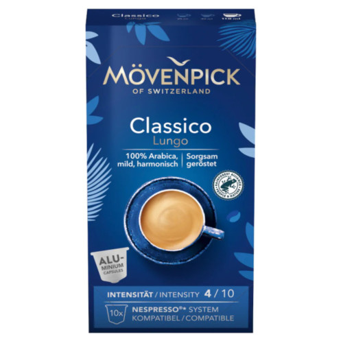 MOVENPICK Classico Lungo Nespresso kavos kapsulės (10) 57g | Multum