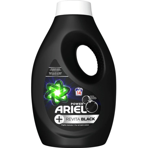 ARIEL Power Revita Juodas skalbimo gelis juodiems skalbiniams (14x) 700ml | Multum