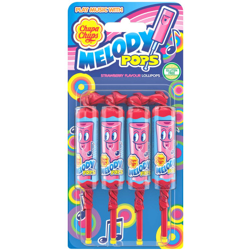 CHUPA CHUPS Melody Pops ledinukai ant pagaliuko (4) 60g | Multum