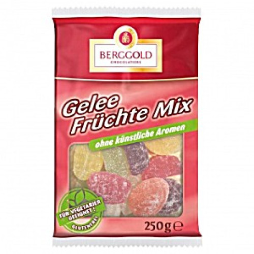 BERGGOLD įvairių vaisių marmeladas 250g | Multum