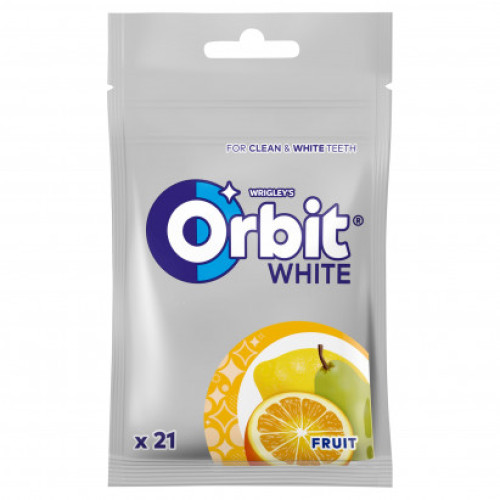 ORBIT White Fruit kramtomoji guma, paketėlyje 29g | Multum