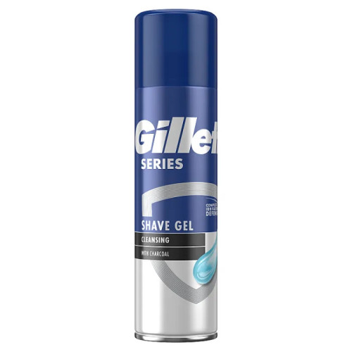 GILLETTE serijos skutimosi gelis su aktyvuota anglimi 200ml | Multum