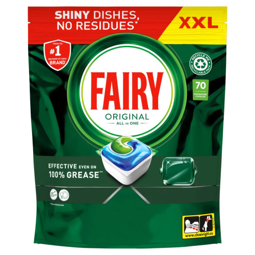 FAIRY Original Allin1 indų plovimo kapsulės 70vnt | Multum