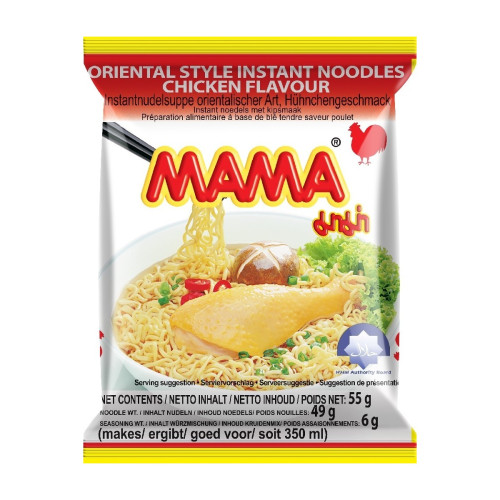 MAMA makaronai su vištienos skoniu 55g | Multum