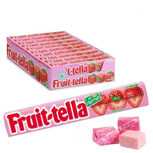 FRUITTELLA braškių kramtomieji saldainiai 41g | Multum