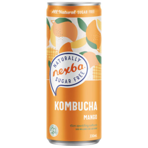 NEXBA UK Mango Kombucha gėrimas 330ml | Multum