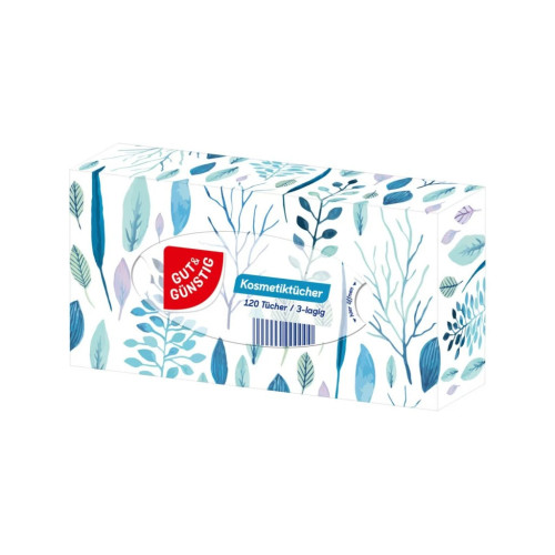 GUT&GUNSTIG 3 sluoksnių kosmetinės servetėlės 120vnt | Multum