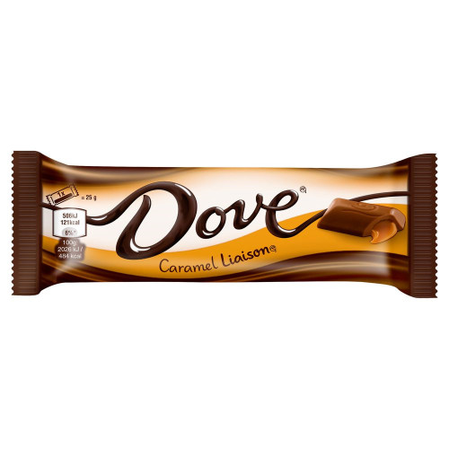 DOVE karamelės šokolado batonėlis 50g | Multum