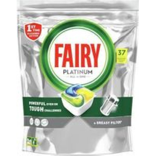 FAIRY Platinum Plus citrina kvepiančios indų plovimo kapsulės 37vnt | Multum