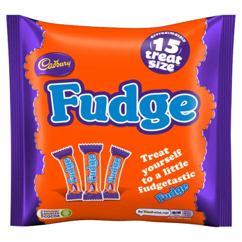 CADBURY Fudge pieninio šokolado plytelės (15) 202g | Multum