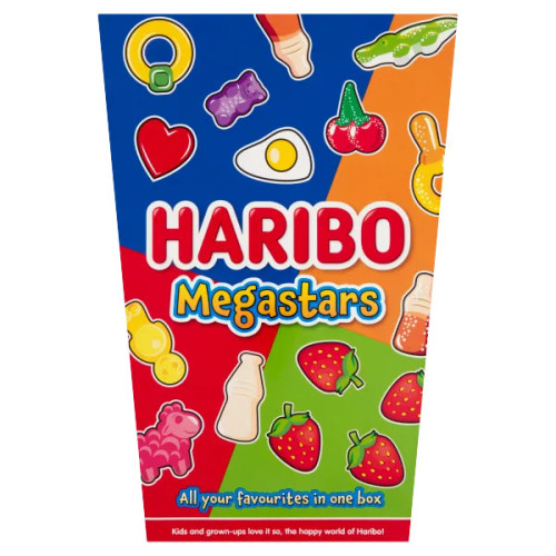 HARIBO Megastars želė saldainiai, 800 g skardinėje | Multum