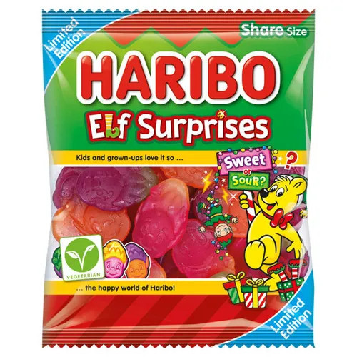 HARIBO elfų surpirise saldus ar rūgštus? želė saldainiai 160g | Multum