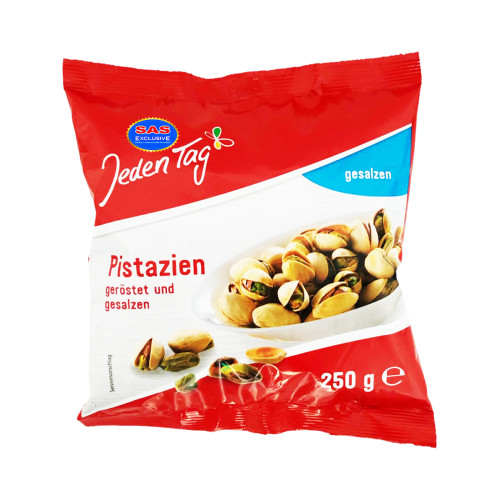 JEDEN TAG negliaudytos pistacijos, skrudintos 250g | Multum