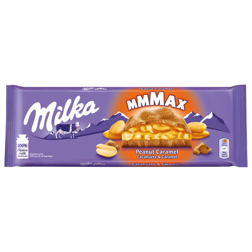 MILKA žemės riešutų karamelės šokolado batonėlis 276g | Multum